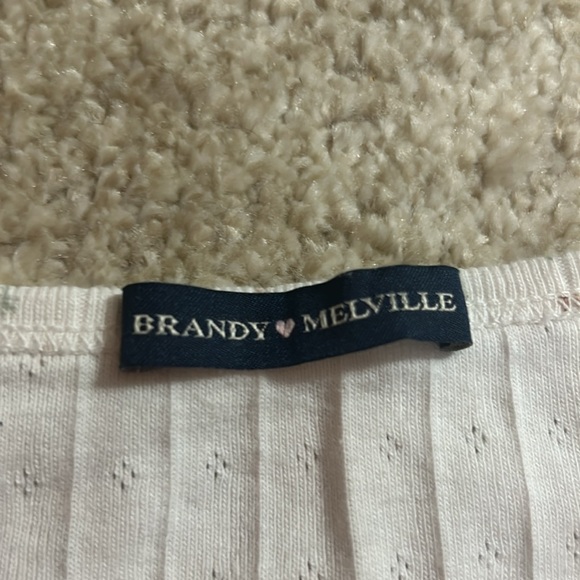 NWOT Brandy Melville Zelly Floral Eyelet Top - Picture 2 of 4